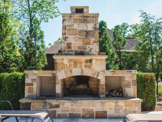 Fire feature built by Waterscapes Backyard Resorts in Middle Tennessee