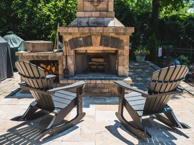 Fire feature built by Waterscapes Backyard Resorts in Middle Tennessee