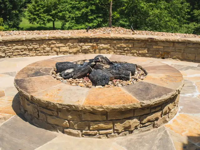 Fire feature built by Waterscapes Backyard Resorts in Middle Tennessee