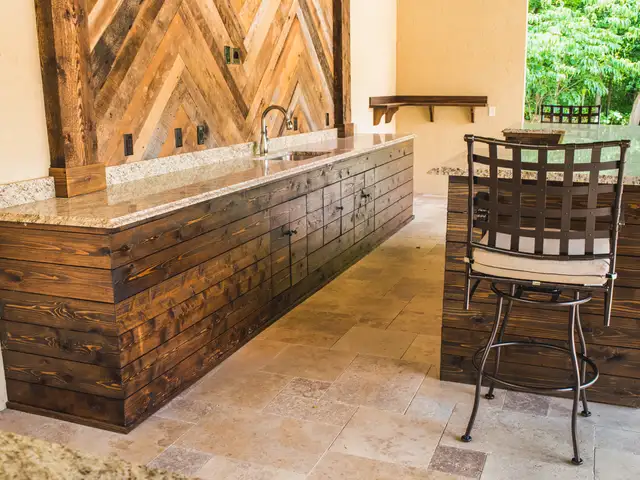 Outdoor kitchen built by Waterscapes Backyard Resorts in Middle Tennessee