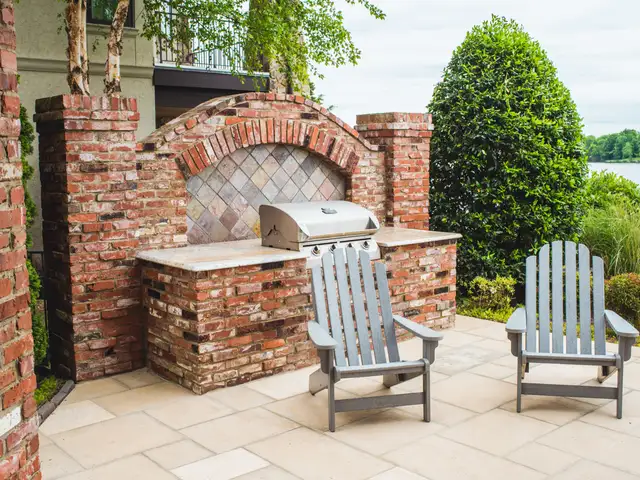 Outdoor kitchen built by Waterscapes Backyard Resorts in Middle Tennessee
