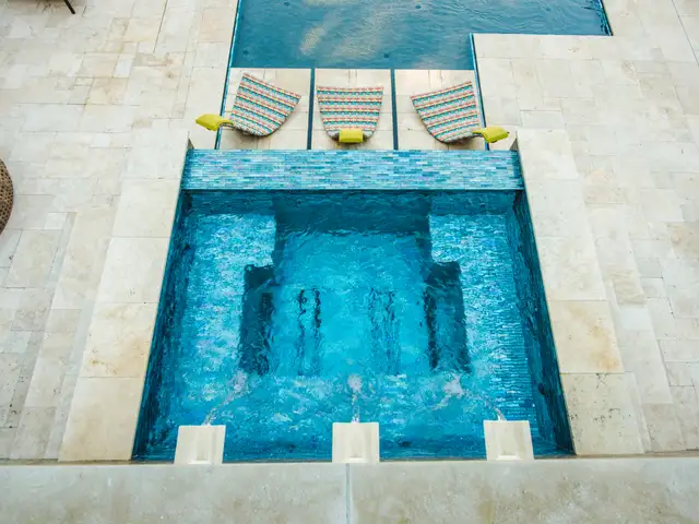 Custom spa built by Waterscapes Backyard Resorts in Middle Tennessee