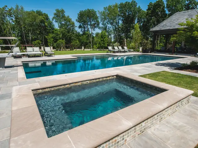 Custom spa built by Waterscapes Backyard Resorts in Middle Tennessee