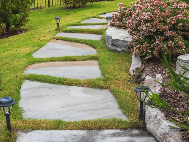 Walkway and hardscape built by Waterscapes Backyard Resorts in Middle Tennessee