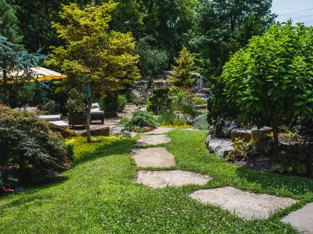 Walkway and hardscape built by Waterscapes Backyard Resorts in Middle Tennessee