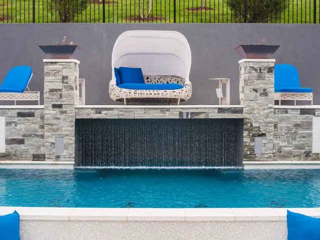 Water feature built by Waterscapes Backyard Resorts in Middle Tennessee