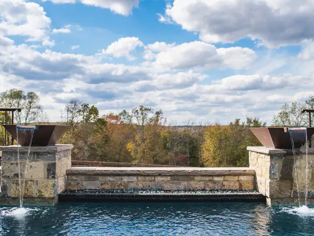 Water feature built by Waterscapes Backyard Resorts in Middle Tennessee