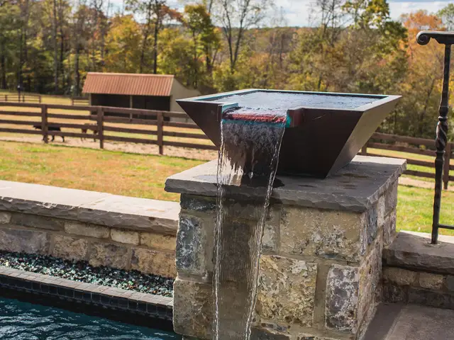 Water feature built by Waterscapes Backyard Resorts in Middle Tennessee