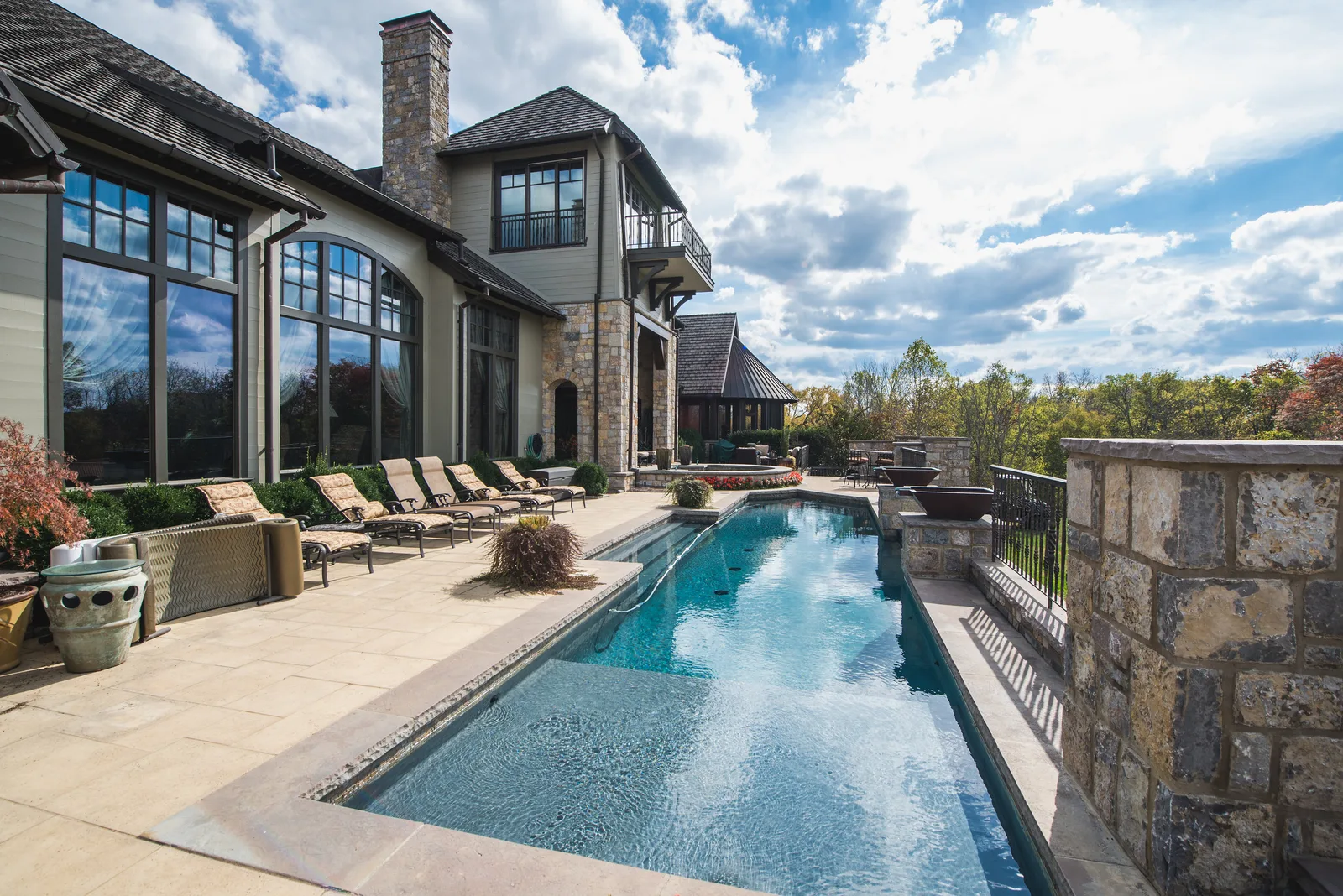 Custom backyard pool in Murfreesboro, Tennessee