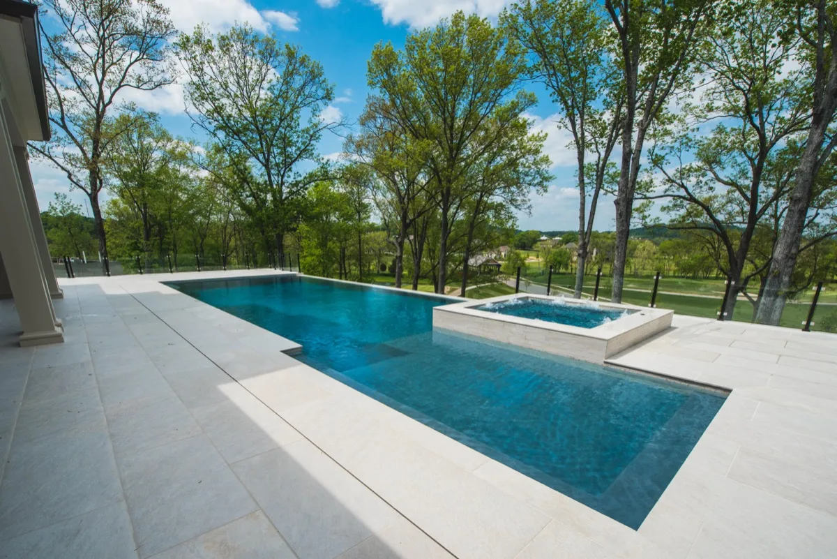 Studio Series custom pool by Waterscapes Backyard Resorts Nashville